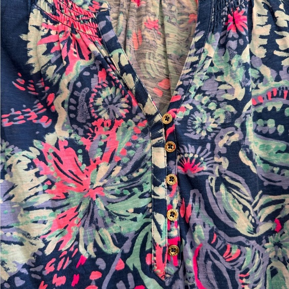 Lilly Pulitzer Blue and Pink Tank Top - Picture 3 of 4